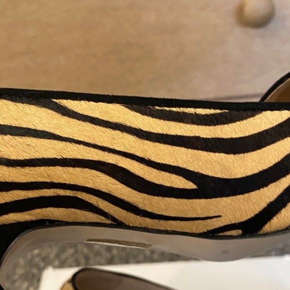 Zebra Print Calf Hair Heels - Picture 7 of 10